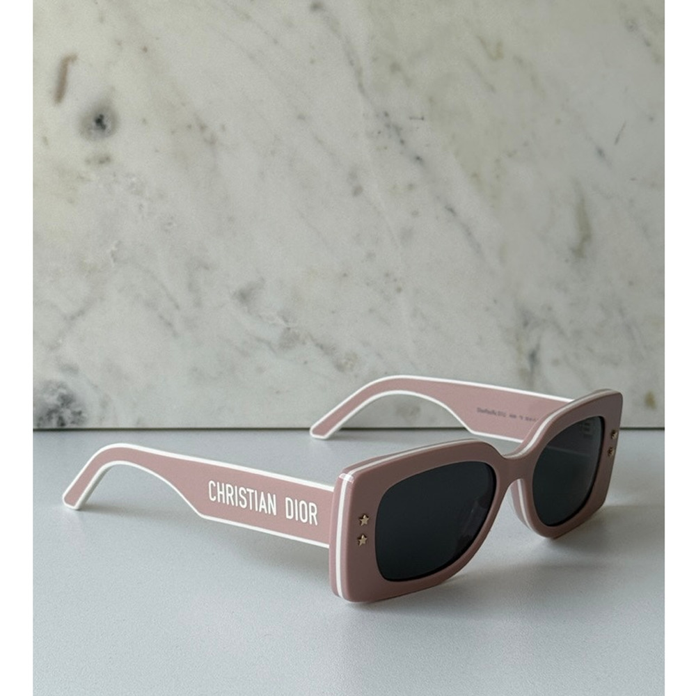 NEW Dior Pacific S1U Logo Sunglasses in Mauve Powder Pink - Picture 1 of 10